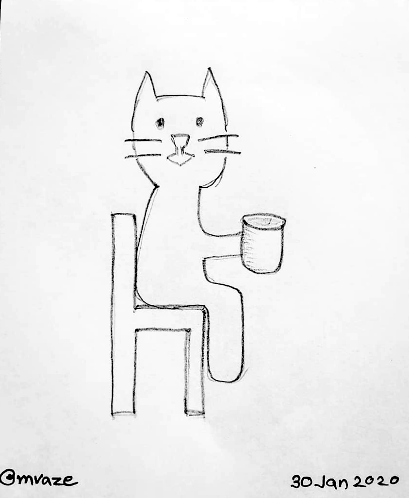 Cat Likes Coffee