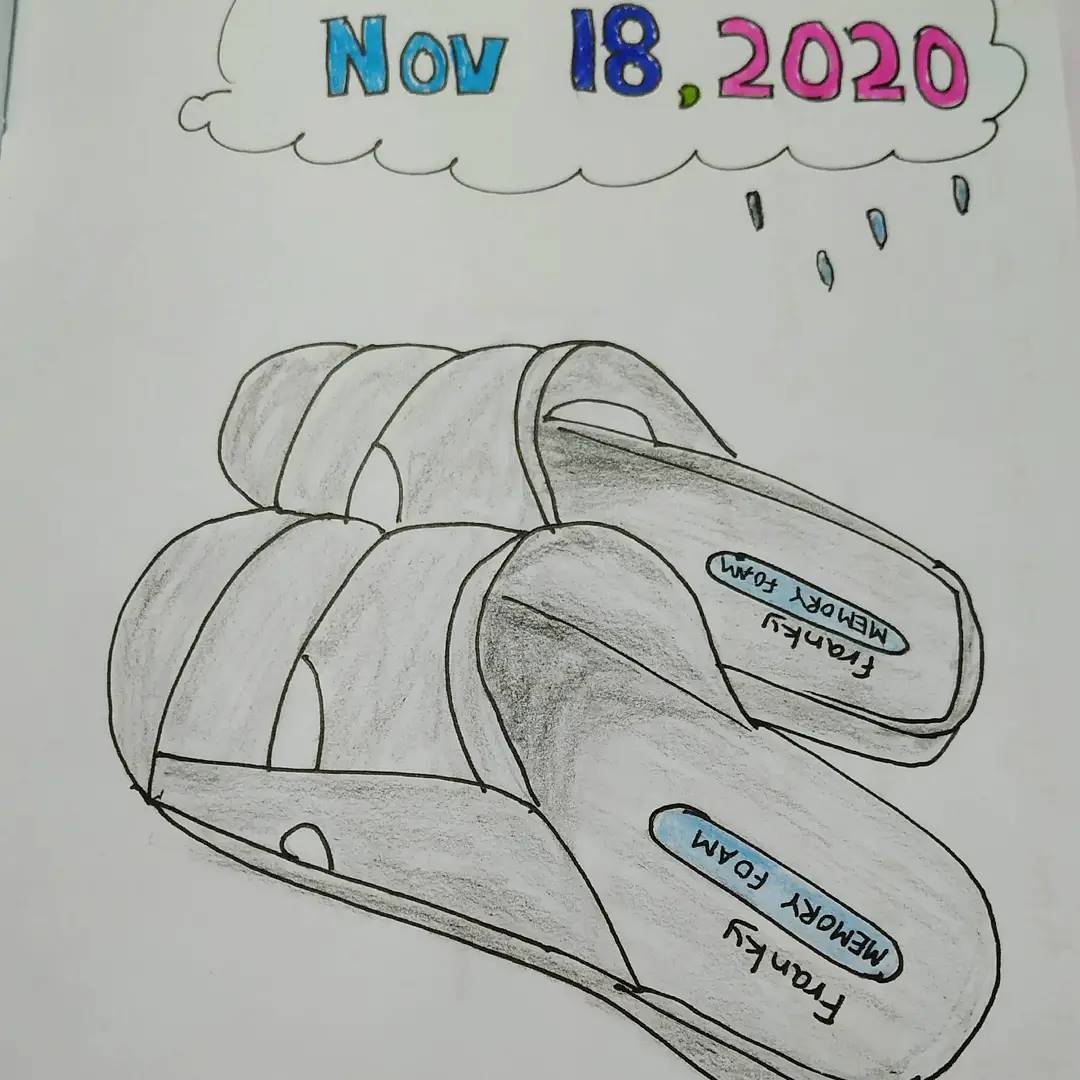 Draw Your Day : Chappals